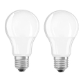 SET 2x bec LED A60 E27/8,5W/230V 2700K