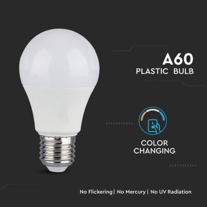SET 2x bec LED A60 E27/9W/230V 3000/4000/6400K