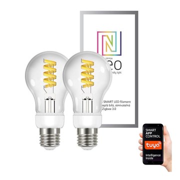 SET 2x bec LED dimabil FILAMENT E27/5W/230V ZigBee 2700-6000K Tuya Immax Neo