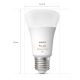 SET 2x bec LED dimabil Philips Hue White And Color Ambiance A60 E27/6,5W/230V 2000-6500K