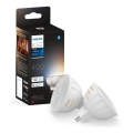SET 2x bec LED dimabil Philips Hue White Ambiance GU5,3/MR16/5,1W/12V 2200-6500K