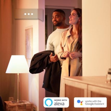 SET 2x LED Bec dimmabil Philips HUE WHITE E27/9W/230V