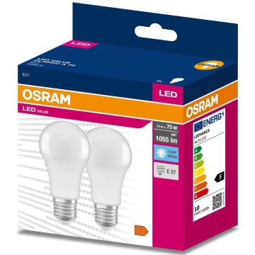 SET 2x bec LED Osram A60 E27/10W/230V 4000K
