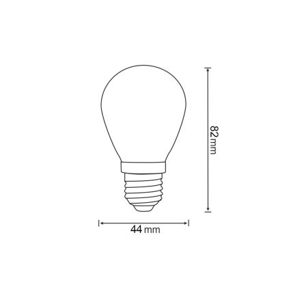 SET 2x Bec LED PARTY E27/0,3W/36V galben