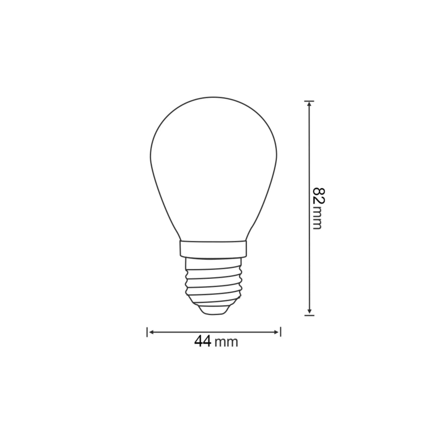SET 2x Bec LED PARTY E27/0,3W/36V galben