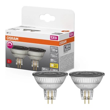 Set 2x bec LED reflector dimabil MR16 GU5,3/5W/12V 2700K 36° CRI 90 - Osram