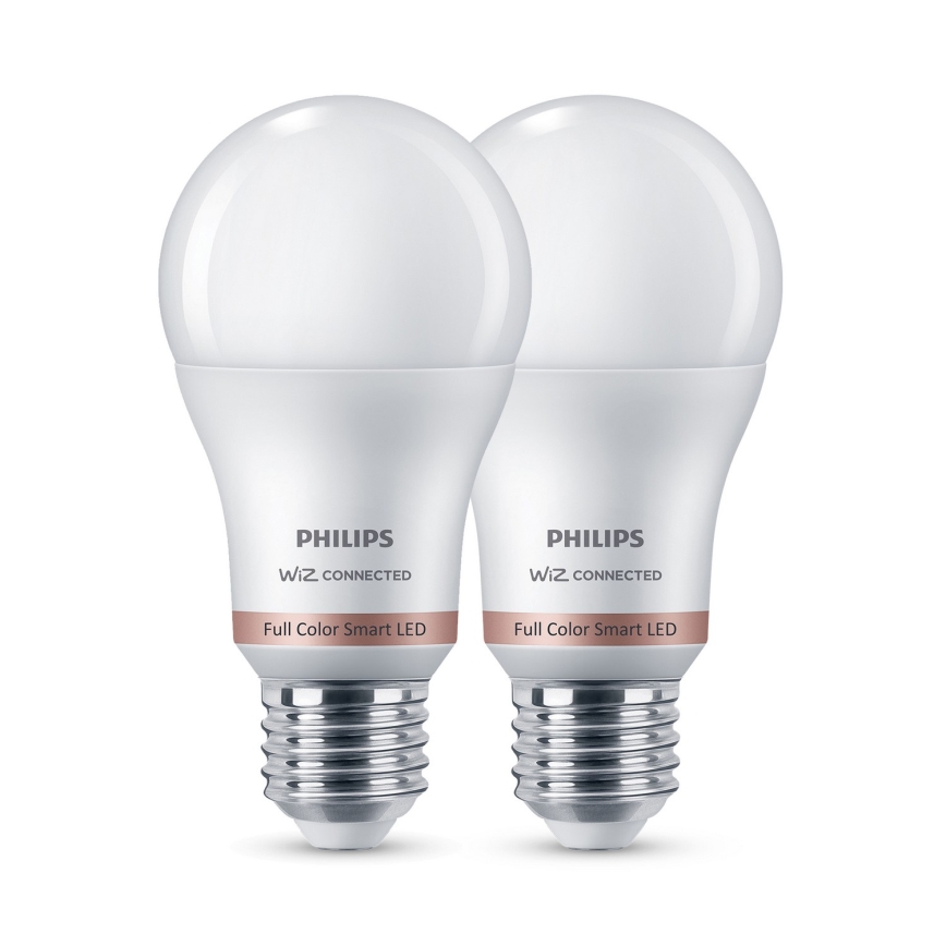 Set de 2 becuri LED RGB dimabile Philips SMART A60 E27/12,5W/230V 2200-6500K