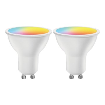 SET 2x bec LED RGBW dimabil Aigostar MESH Smart GU10/6,5W/230V 2700-6500K