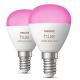 SET 2x bec LED RGBW dimabil Philips Hue White And Color Ambiance P45 E14/5,1W/230V 2000-6500K