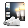 Set 2x becuri LED dimabile Philips Hue White Ambiance E27/8,1W/230V 1000-20000K