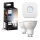 Set 2x becuri LED dimabile Philips Hue WHITE AMBIANCE GU10/4,2W/230V 2200-6500K + Hue bridge