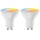 Set 2x becuri LED RGBW dimabile MESH GU10/6,5W/230V 2700-6500K Wi-Fi - Aigostar
