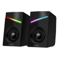 SET 2x boxă LED RGB pentru jocuri video CONNECT IT CSP-1100-BK 6W/5V negru