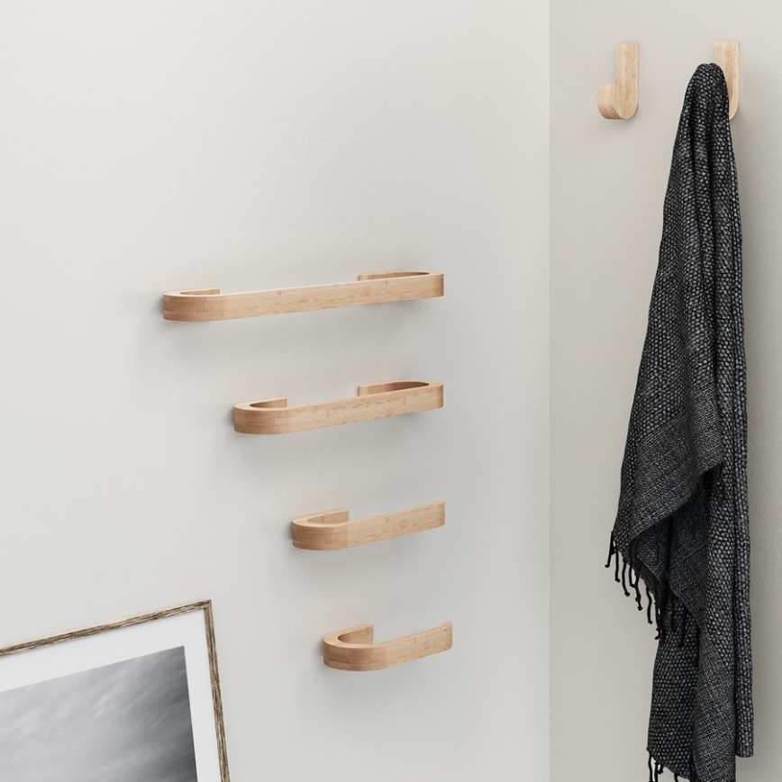 SET 2x cârlig de perete Gedy HIMALAYA bambus