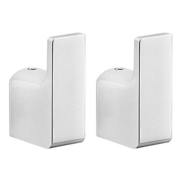 SET 2x cârlig de perete Gedy PIRENEI crom lucios