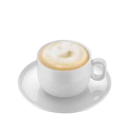 SET 2x ceașcă cu farfurioară pentru cappuccino WMF BARISTA 160 ml alb