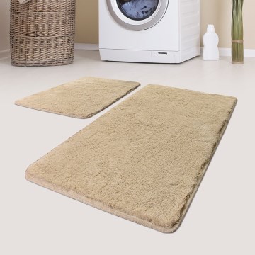 SET 2x covoraș pentru baie 60/100 cm bej