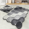 SET 2x covoraș pentru baie CIRCLE 60/100 cm gri