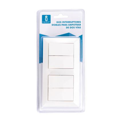 SET 2x întrerupător dublu 250V/10A Aigostar