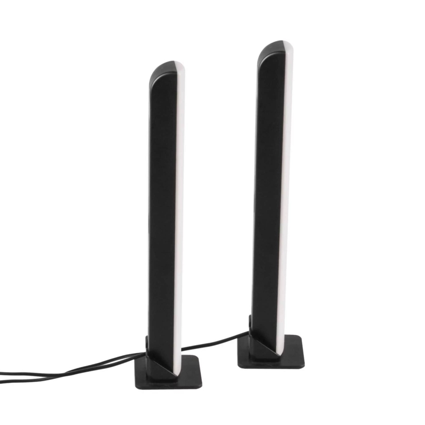 SET 2x lampă LED RGB dimabilă de masă GAMER LED/5W/5V + telecomandă