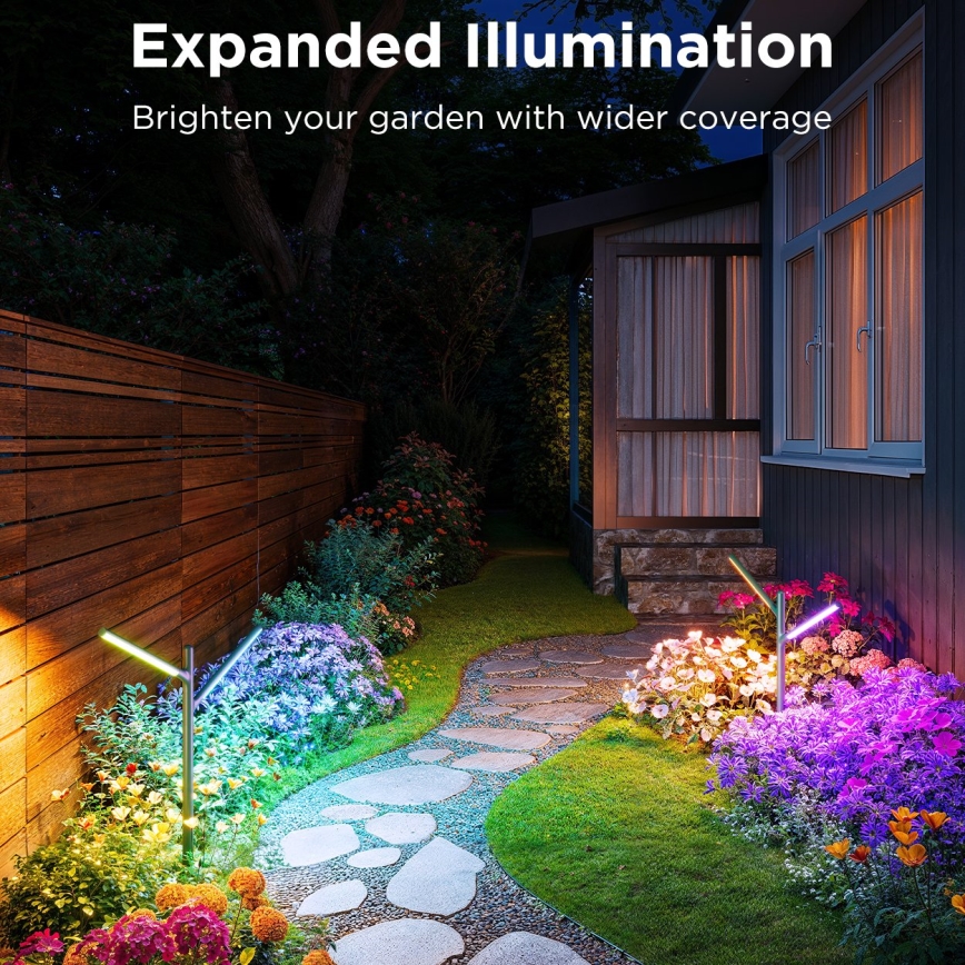 SET 2x lampă LED RGBICWW dimabilă de exterior Govee LED/36W/230V IP66 2700-6500K Wi-Fi