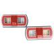 SET 2x lampă LED spate multifuncțională MULTI LED/1,5W/12-24V IP67 roșie