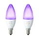 SET 2x LED BEc dimmabil Philips Hue WHITE AND COLOR AMBIANCE B39 E14/5,3W/230V 2200K - 6500K