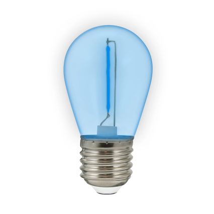 SET 2x Bec LED PARTY E27/0,3W/36V albastru