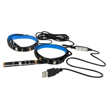 Set 2x LED RGB Bandă LED-RGB/4,8W/USB TV regim