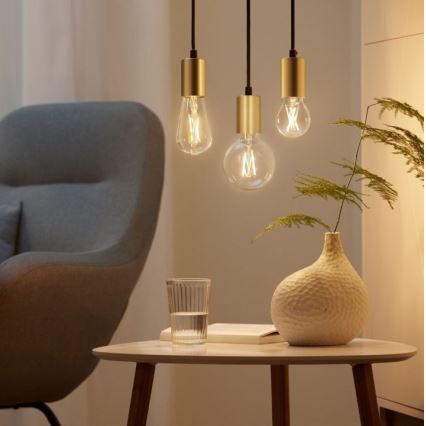 SET 2x Bec LED Vintage filament dimabil A60 E27/6,7W/230V 2700-6500K CRI 90 Wi-Fi - WiZ