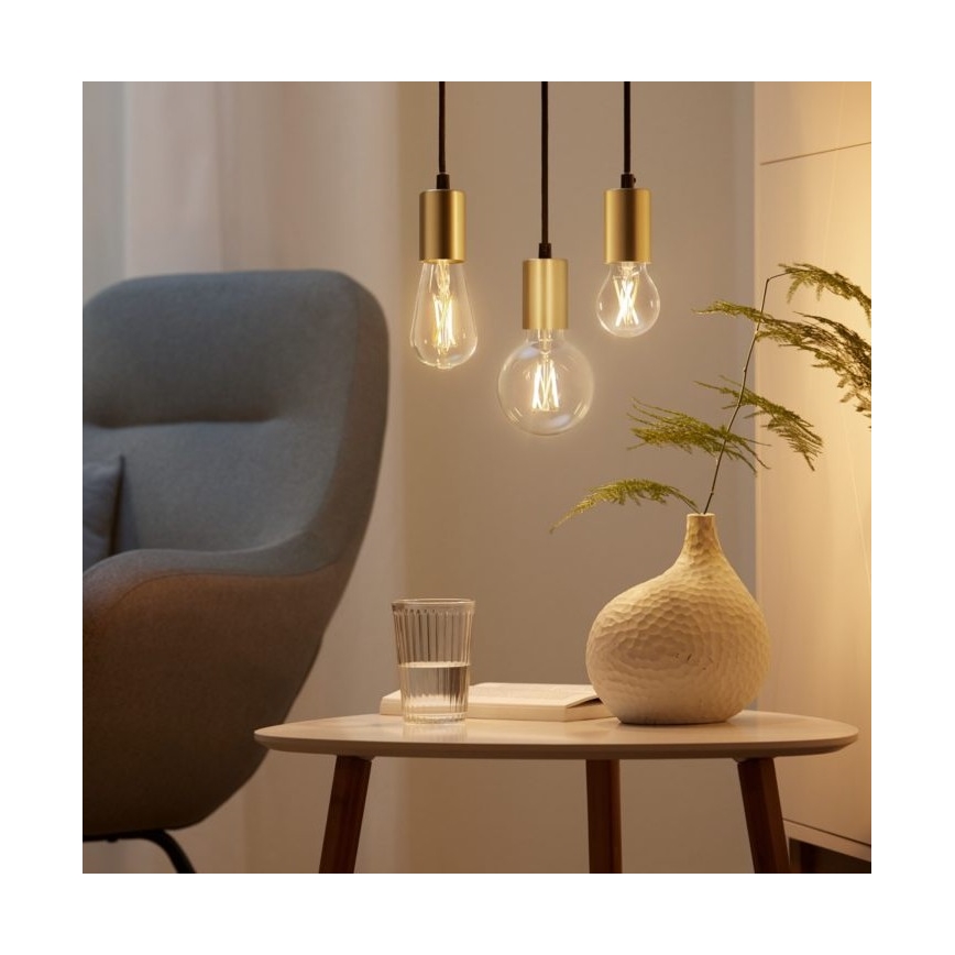 SET 2x Bec LED Vintage filament dimabil A60 E27/6,7W/230V 2700-6500K CRI 90 Wi-Fi - WiZ