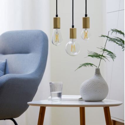 SET 2x Bec LED Vintage filament dimabil A60 E27/6,7W/230V 2700-6500K CRI 90 Wi-Fi - WiZ
