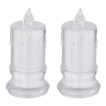 SET 2x lumânare LED Globo LED/0,25W/3xLR1130