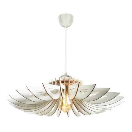 SET 2x lustră pe cablu 1xE27/60W/230V alb d. 52 cm