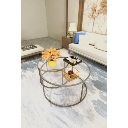 SET 2x măsuță de cafea BELARUS negru