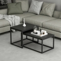SET 2x măsuță de cafea LEKA negru