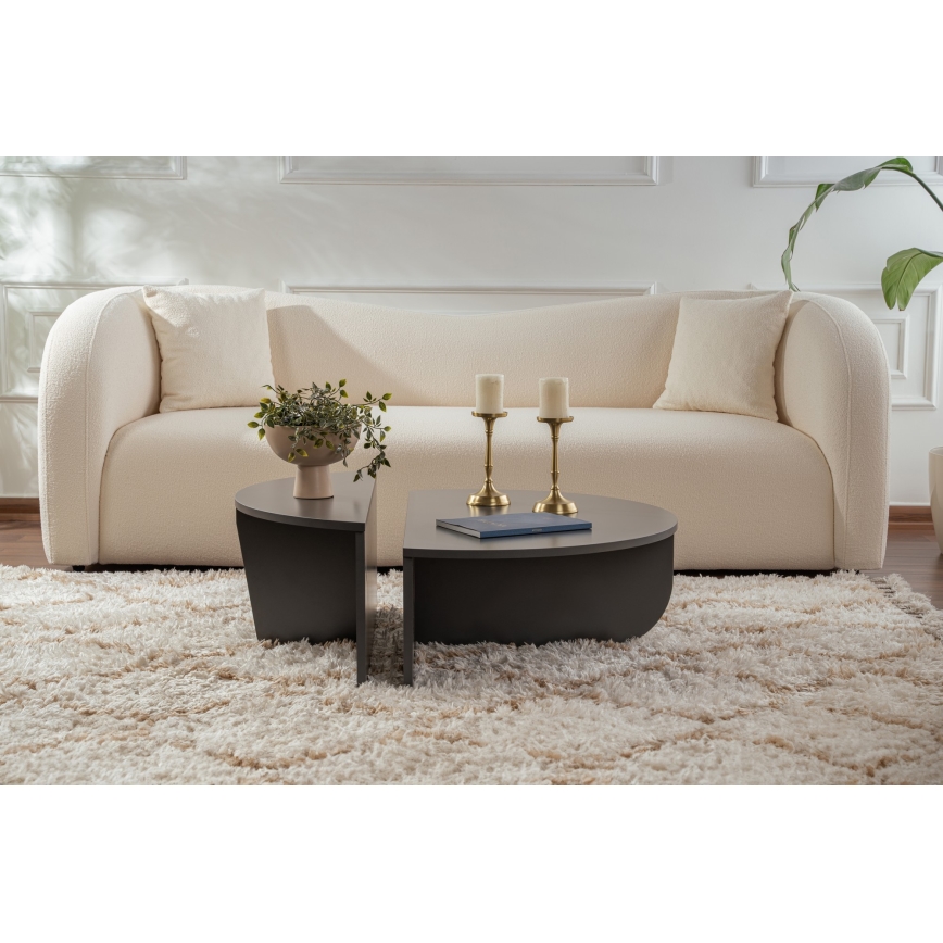 SET 2x măsuță de cafea ORION antracit