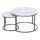 SET 2x măsuță de cafea PAOLA d. 38/60 cm gri/decor marmorat