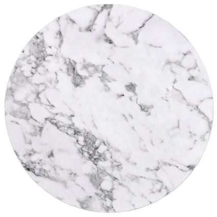 SET 2x măsuță de cafea PAOLA d. 38/60 cm gri/decor marmorat