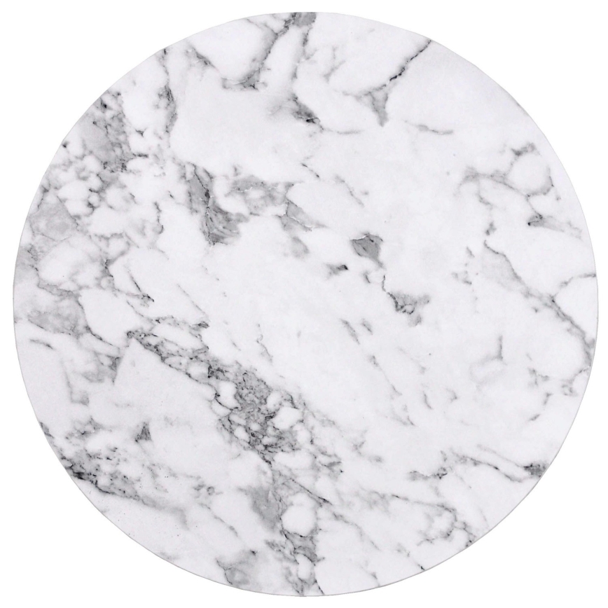 SET 2x măsuță de cafea PAOLA d. 38/60 cm gri/decor marmorat