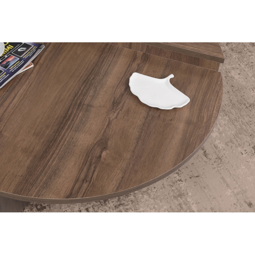 SET 2x măsuță de cafea PODIUM maro