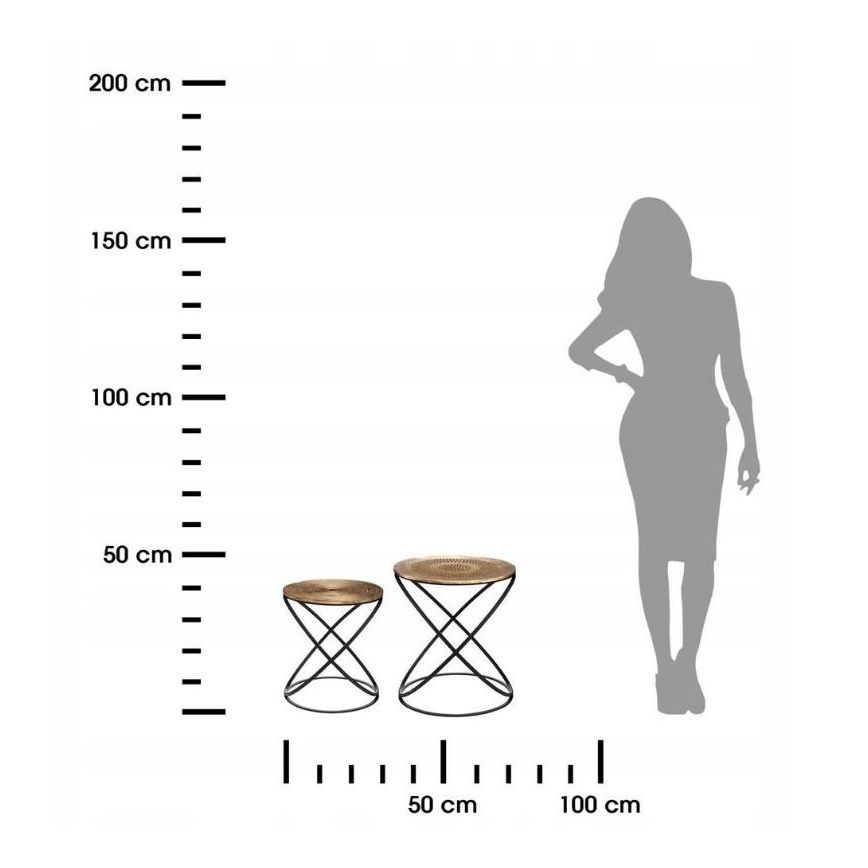 SET 2x măsuță laterală ETNIK
