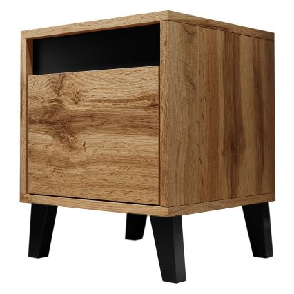 SET 2x noptieră NORD 45x40 cm stejar wotan/antracit