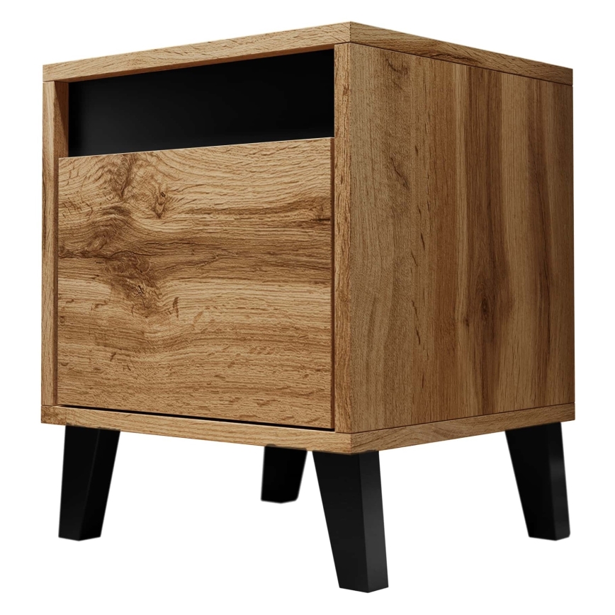 SET 2x noptieră NORD 45x40 cm stejar wotan/antracit