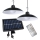 SET 2x pendul LED solar dimabil cu senzor crepuscular LED/6W/3,7V 2000 mAh IP44 + telecomandă