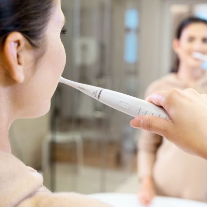 SET 2x periuță sonică Niceboy ION Sonic Duo Pack IPX7 negru + alb