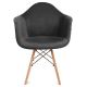 SET 2x scaun de sufragerie NEREA 80x60,5 cm gri/fag