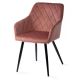 SET 2x scaun de sufragerie RICO roz