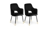 SET 2x scaun de sufragerie SENKO negru