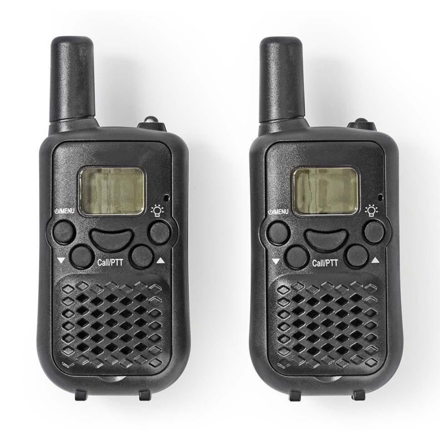 SET 2x stație de emisie-recepție cu lumină LED 3xAAA rază de acțiune 5 km